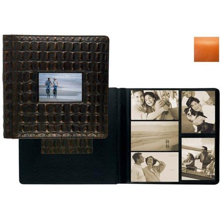 RAIKA Raika RO 113 ORANGE Frame Front 4 x 6 Large Album - Orange RO 113 ORANGE